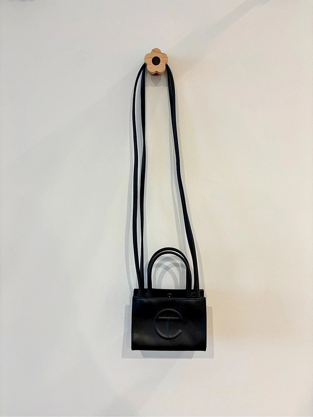 Telfar Small Shopping Bag - Black Mini Crossbody Bag